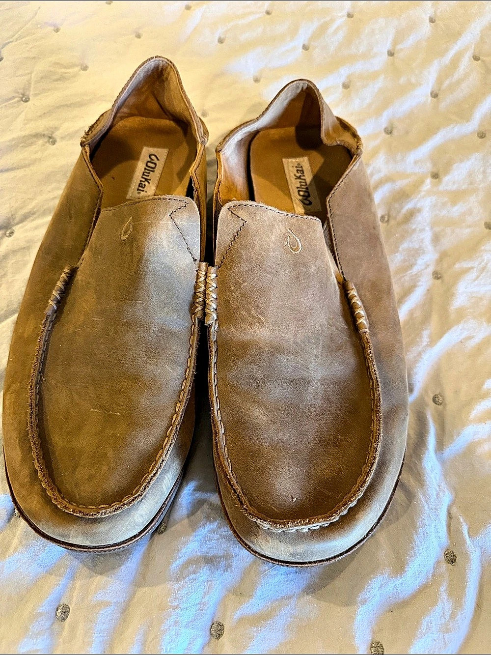 OluKai Moloa Slip-On Shoes Brown US 10
